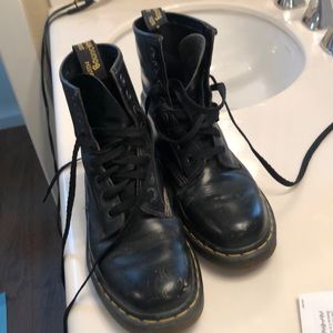 Doc Marten black boots made in England